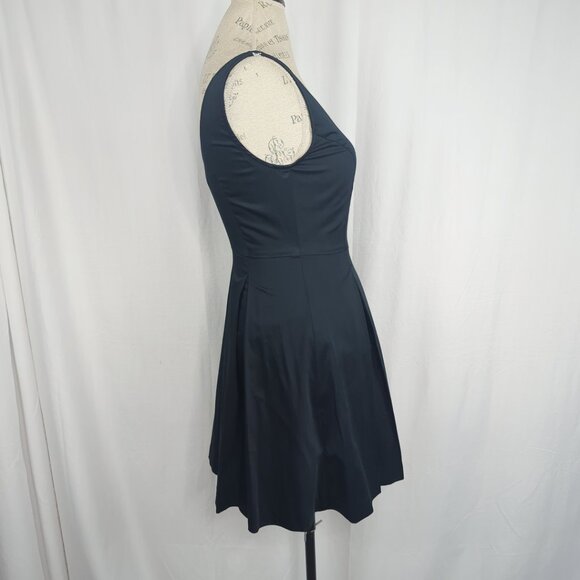 Banana Republic Dress 0 Petite Blue Mini Pleated NWT - Picture 6 of 7